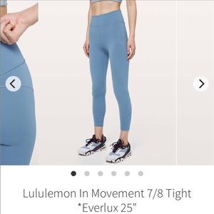 Lululemon In Movement 7/8 tight